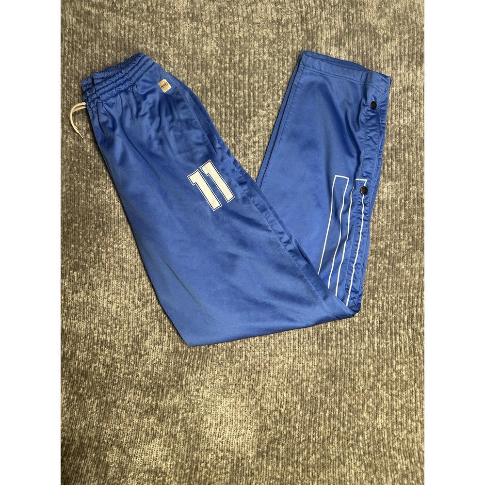 Panzeri Italy Blue Track Pants Basketball Training Warm Up Athletic Vintage